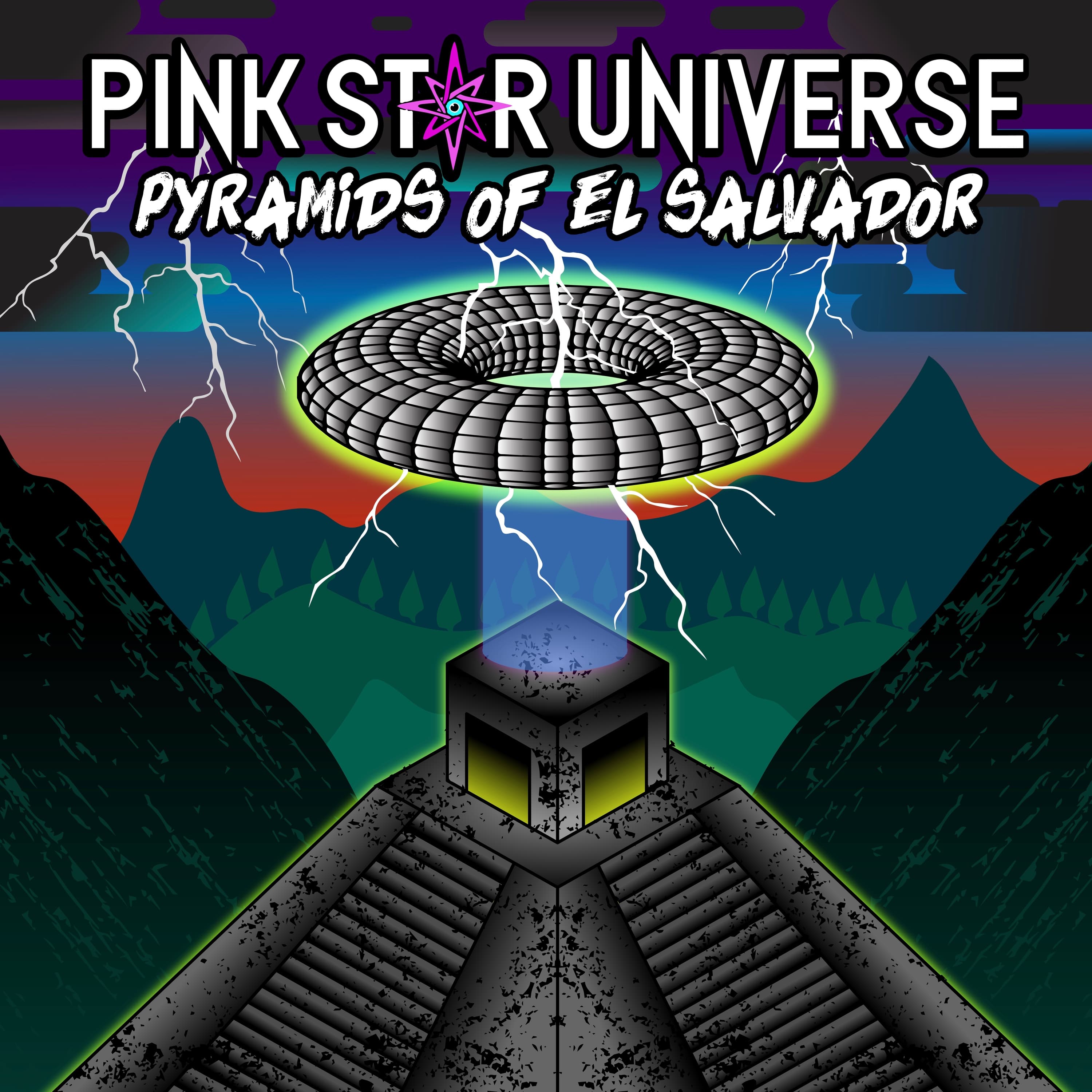 Pyramids of El Salvador by Pink Star Universe